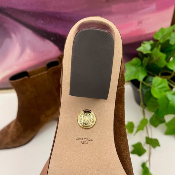 Veronica Beard Alina 50MM Suede Booties in Brown 7.5 - Picture 12 of 16